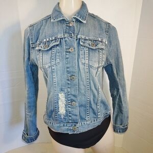 American Eagle Distressed/Faded  Demin Jacket size M